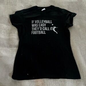 Plain Black T-Shirt With Statement